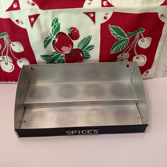 Vintage Kromex silver black lids spice set with rack 8 spices - Picture 9 of 14